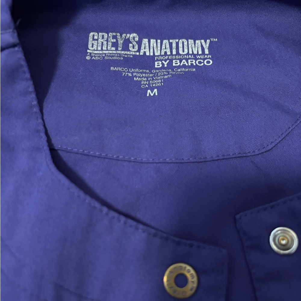 Grey's Anatomy Purple Scrub Jacket
